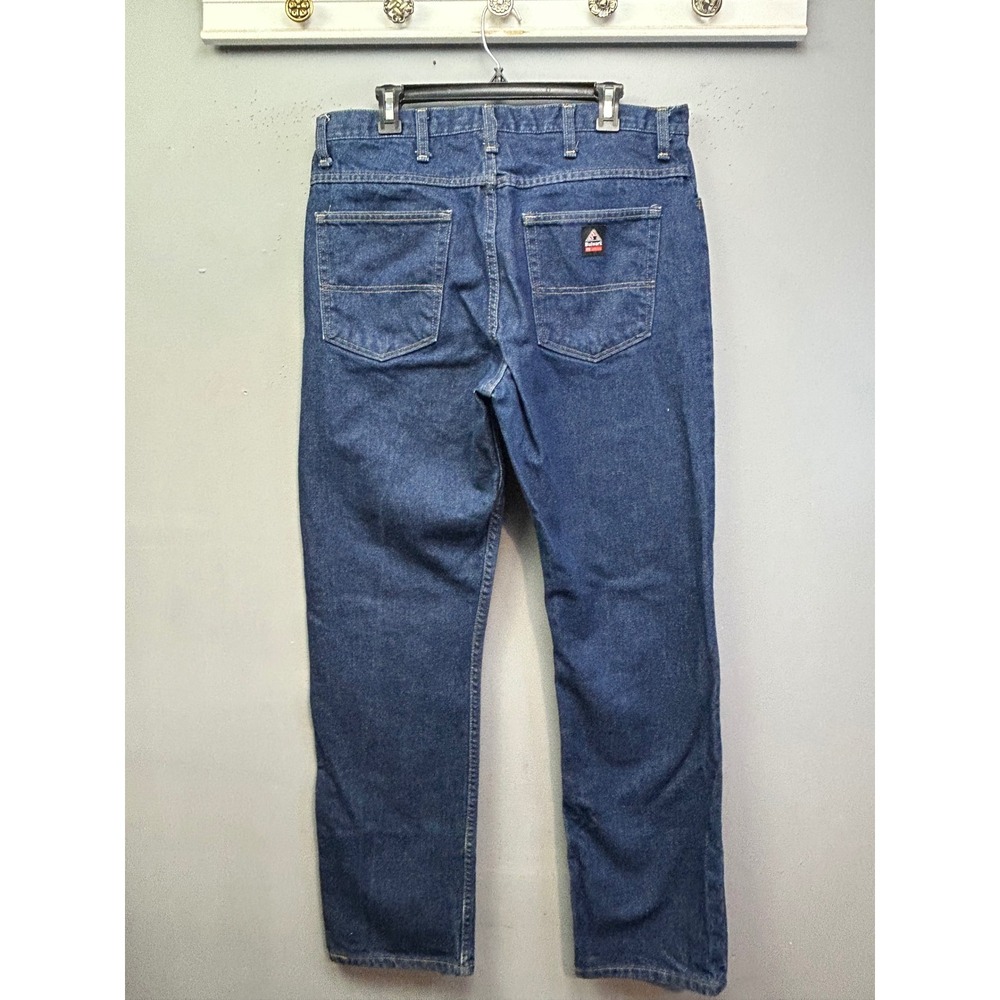 Bulwark FR Jeans Mens 36x32 Blue Flame Resistant PEJ4DW1 Work Pants CAT 2 NFPA